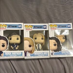 Funko Pop! Grey's Anatomy Trio Set - Blue, White, Black
